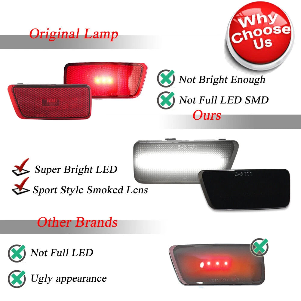 Smoked LED Side Marker Lights for Ford Bronco Sport (2021–2024)