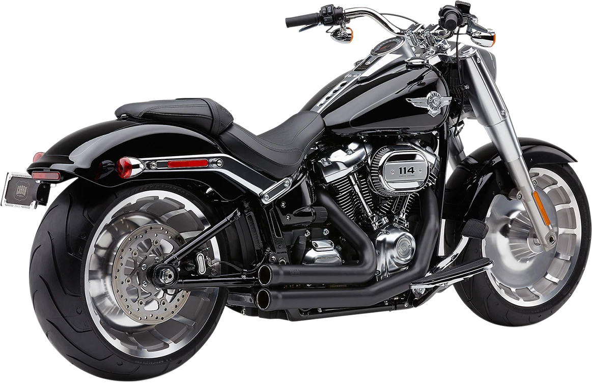 Cobra 909 Black Exhaust for Harley FLFBS Fat Boy FXBRS FXBR (2018–2020)