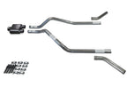 Dual Exhaust Kit for GMC Jimmy (2000–2004) 2.5" 1 Chamber Muffler Corner Exit