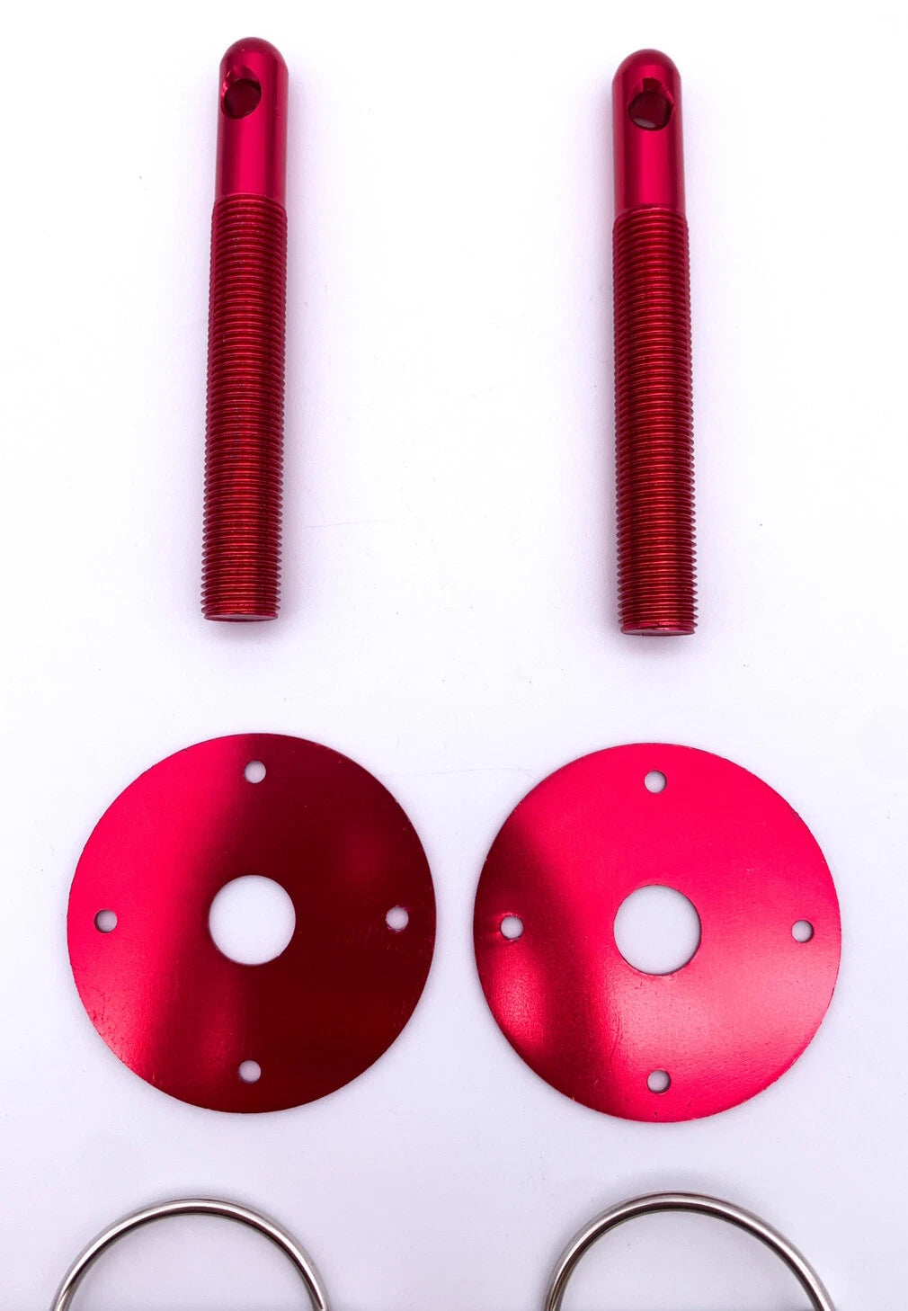 Hood Pin Kit Universal Replacement Aluminum Flip Over for All Vehicles (2010–2024)
