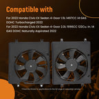 Cooling Fan for Honda Civic (2022) 1.5L 2.0L 1901564AA01 240W
