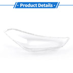 1 Pcs Headlight Lens Cover for Hyundai Tucson (2015–2018) PC Clear