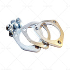 Exhaust Flange Plate Gasket 3" 76mm 3 Bolt Stainless Steel Universal Kit