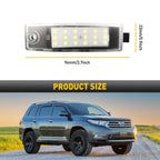 2X LED License Plate Light Lamp Housing for Lexus RX300 (1999–2003)