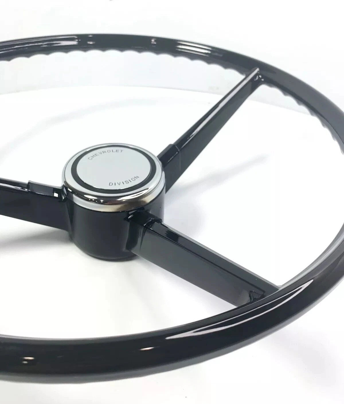 Steering Wheel Replacement Black 3 Spoke for 1967–1968 Chevrolet Pickup