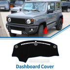 Dashboard Cover Mat for Dodge Challenger (2015–2024) Black Blue