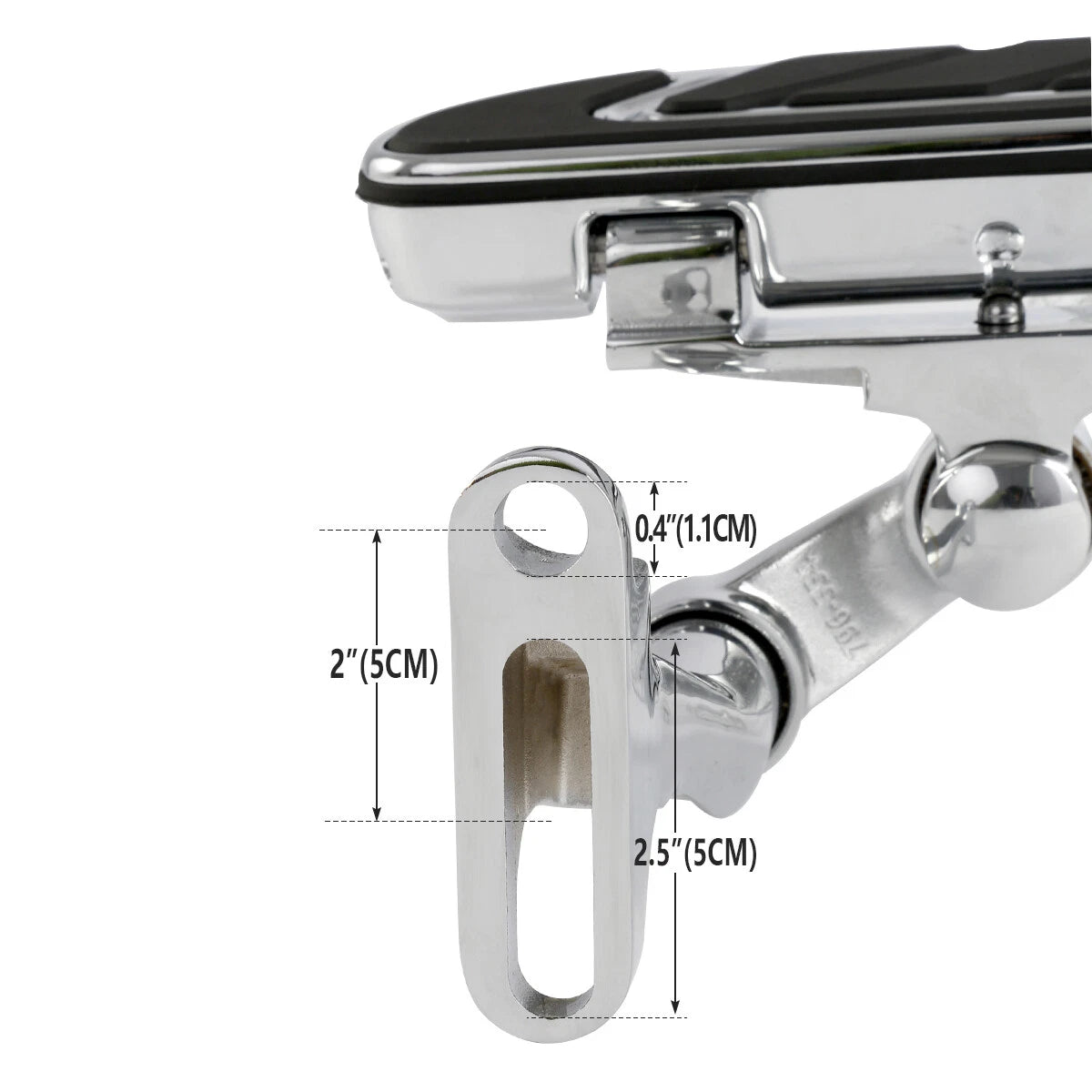 Chrome Rear Floorboard Bracket for Harley Road King, Street Glide (1993–2025)