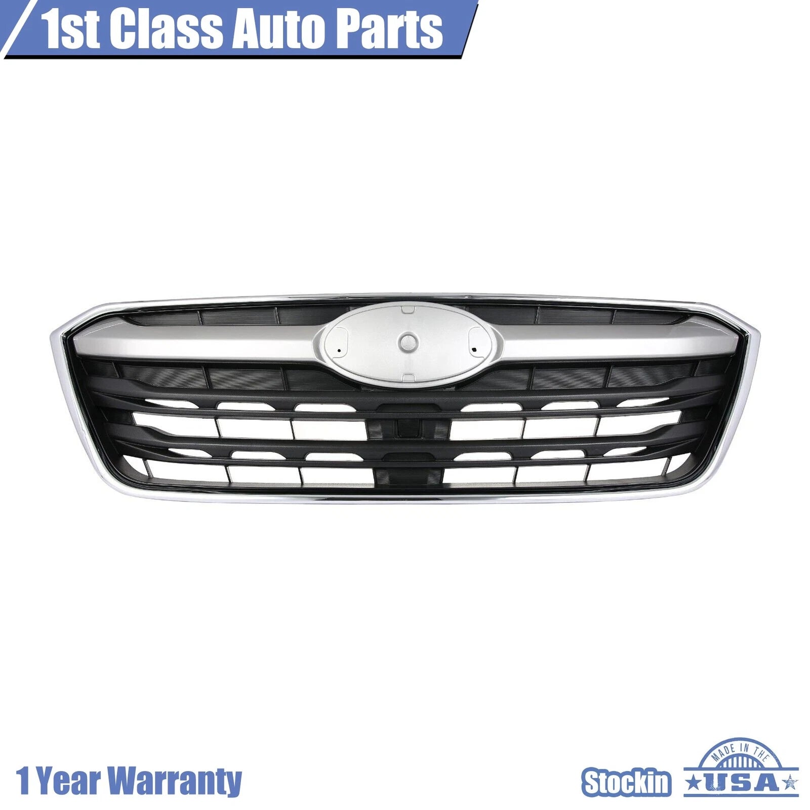 Front Grille Assembly for Subaru Outback (2020-2022) Black Silver