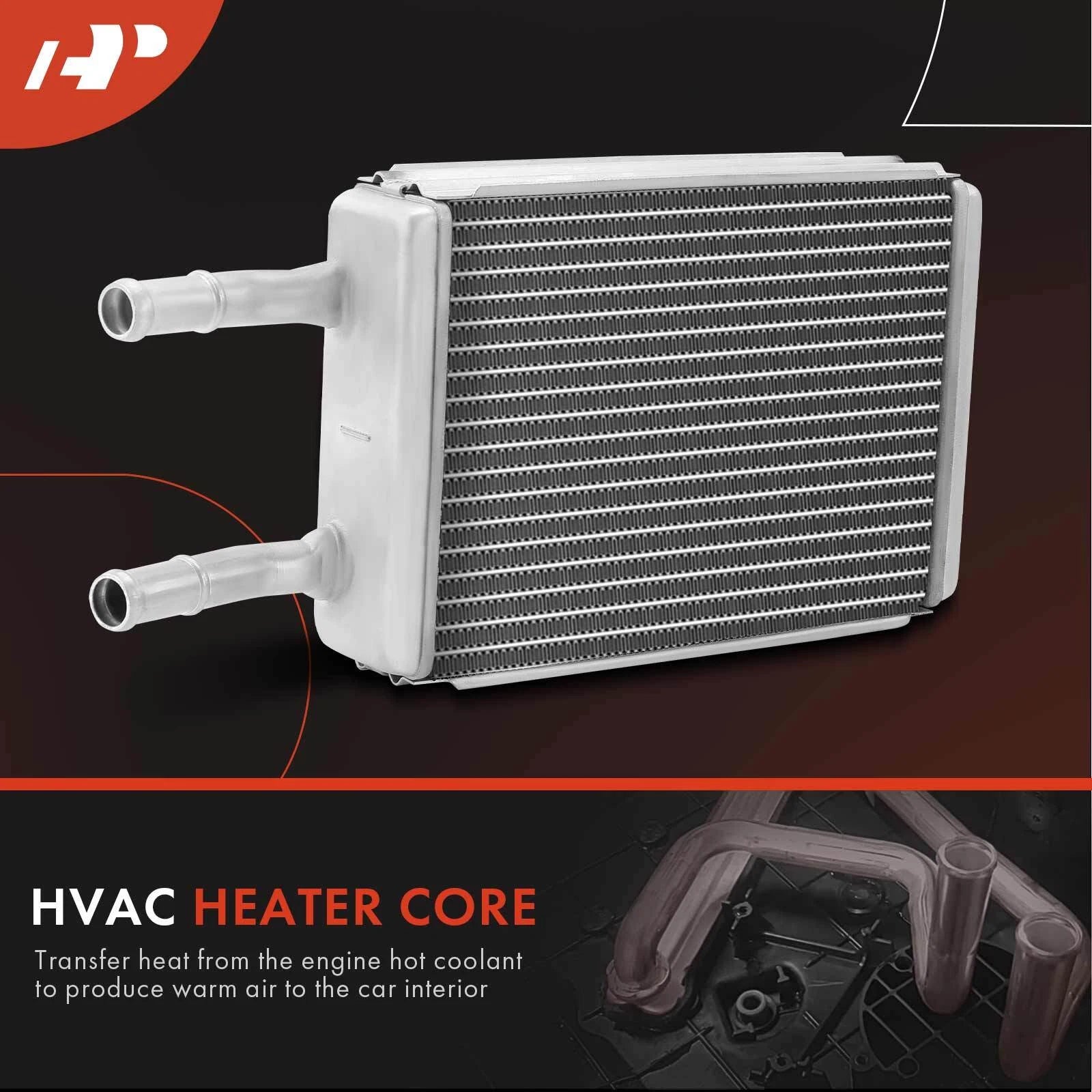 Rear HVAC Heater Core for Ford E-350 E-450 E-150 Econoline (1992-2022)