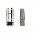 Set of 2 Drill Socket Adapters 1/4" Drive 25mm Chrome Vanadium Steel