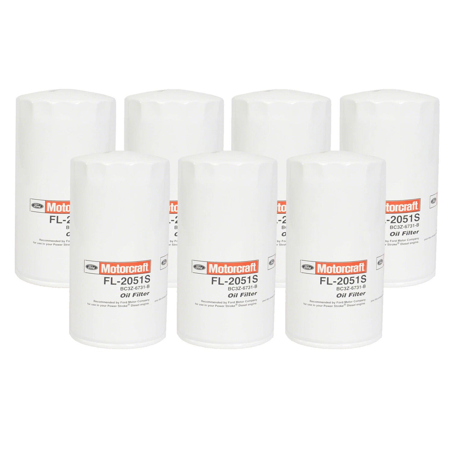 Set of 7 Engine Oil Filters for Ford F-250 F-350 Super Duty (OEM)