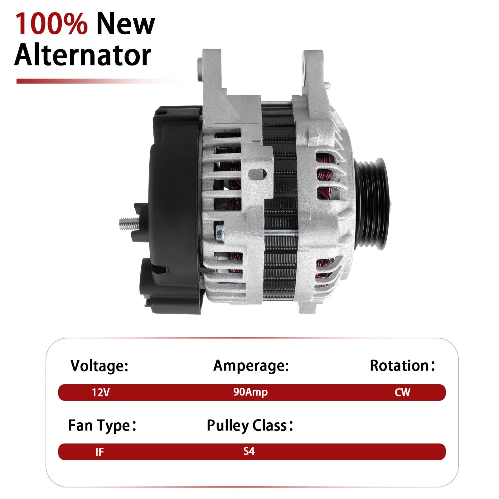 Alternator for Hyundai Accent Elantra (2000-2002) 90 Amp