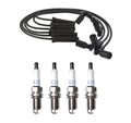 Denso 8mm Wire Set & 4 Platinum TT Spark Plugs for Mazda Tribute (2001–2008)