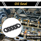 Set of 5 Oil Seal Rotary Shaft Seal NBR Rubber 45x75x10mm
