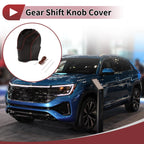 Gear Shift Knob Cover for Volkswagen Taos (2022–2023) Black Brown
