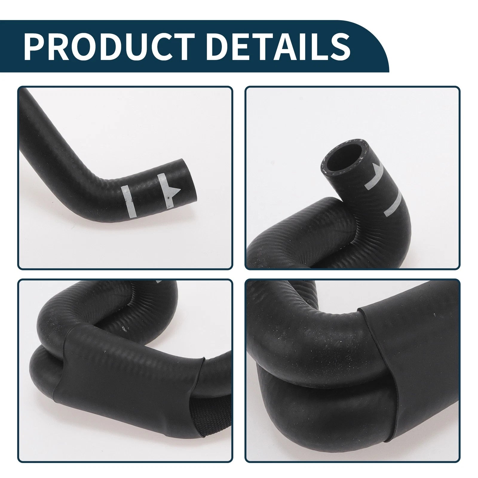 Radiator Hose Coolant Pipe for Audi A4 Quattro 2.0L (2009–2016) No. 06H121057AN Rubber Black