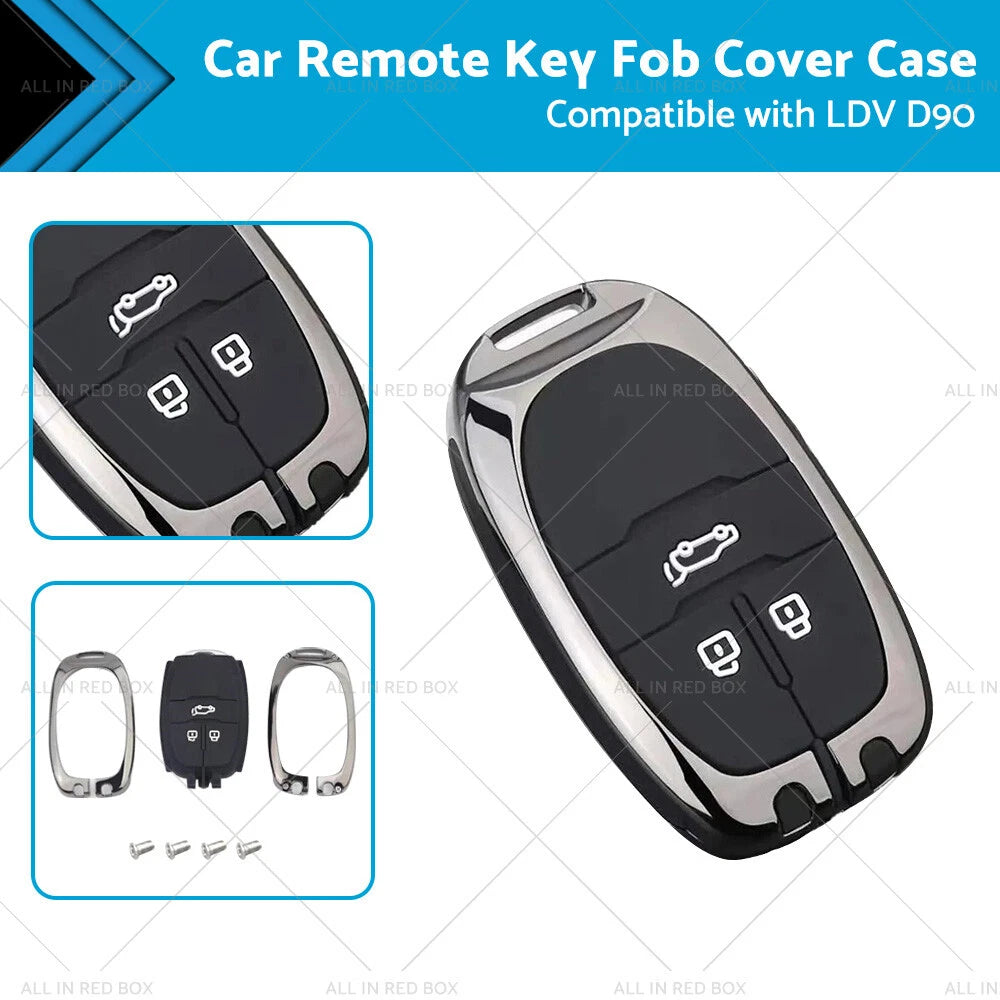 Zinc Alloy Key Fob Case Cover for LDV D90 (2017–2023) 3 Buttons