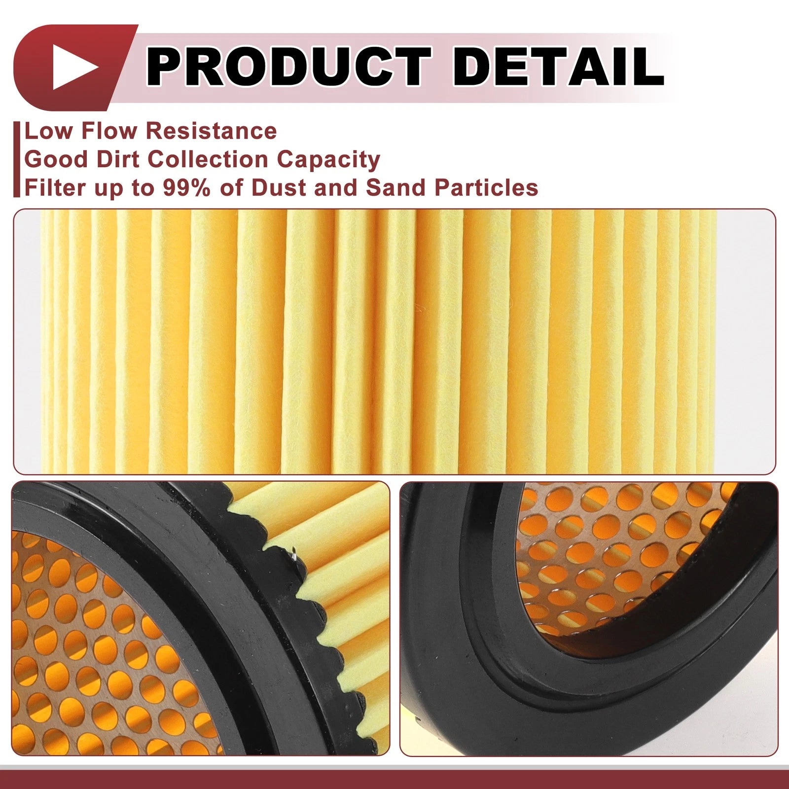 Car Engine Air Filter for Nissan Titan 5.6L (2017–2024) No. 16546EZ31A