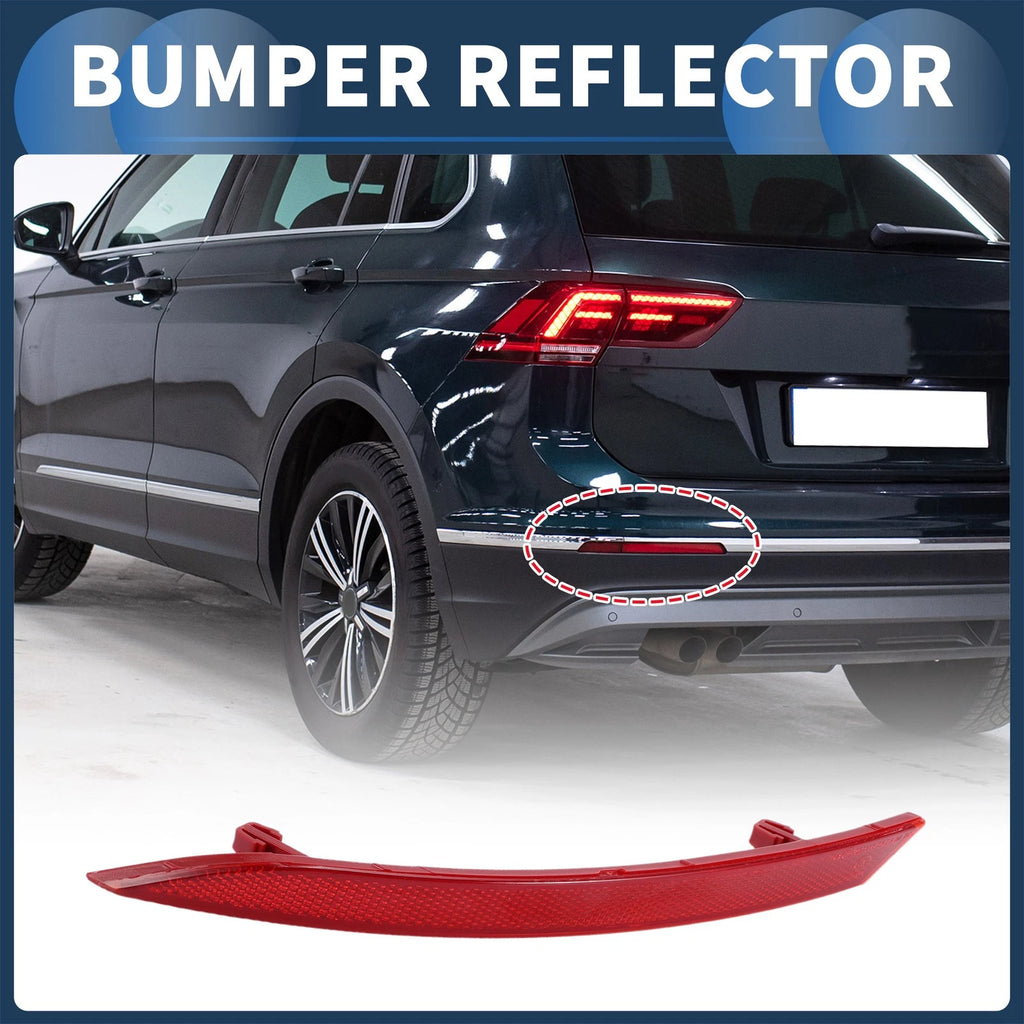 Bumper Reflector No. 3C8945105B for Volkswagen CC (2008–2012) Rear Left Plastic