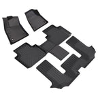 Set of 3 All Weather Floor Mats for Volkswagen Atlas (2018–2024)