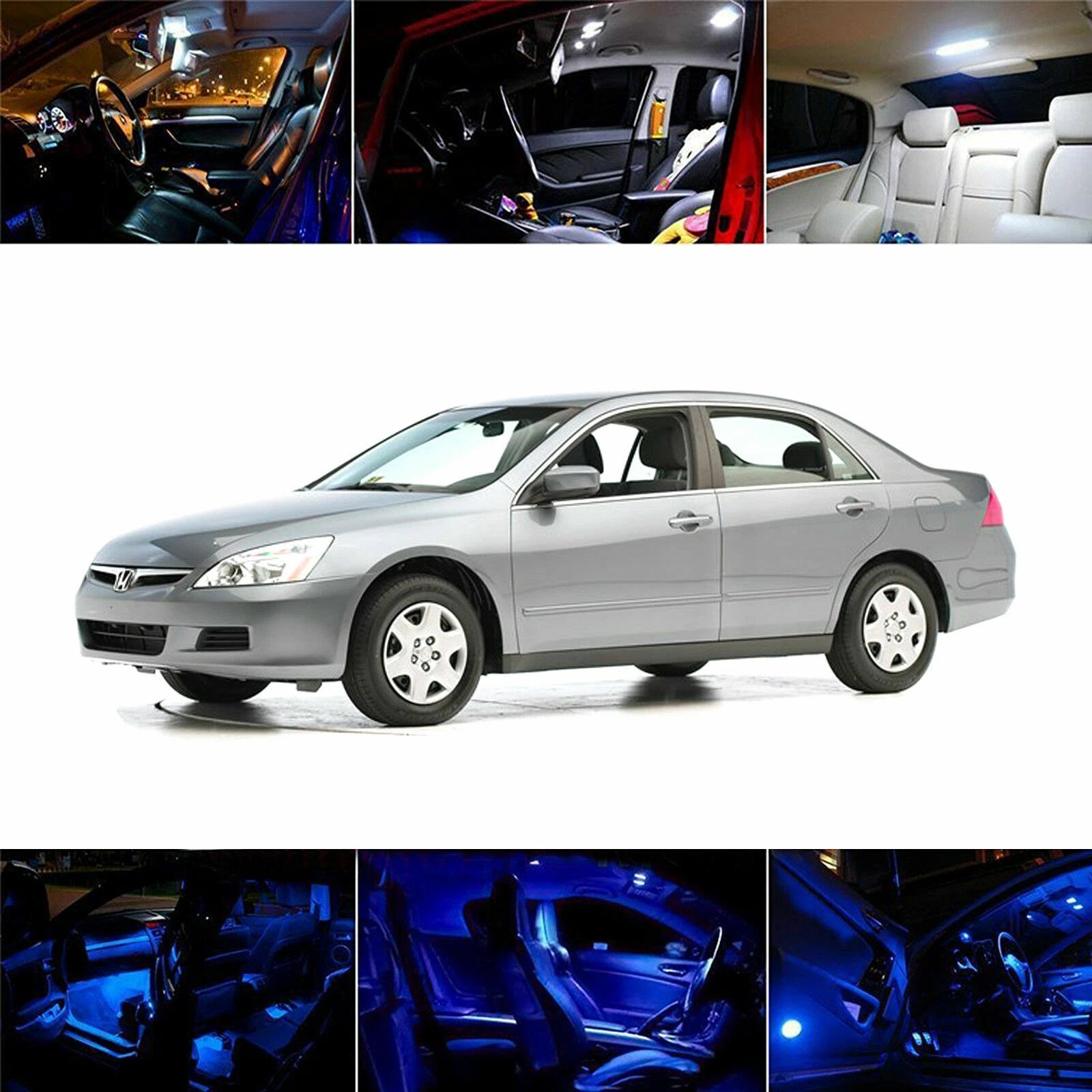 6-LED Full Interior Lights Package for Honda Accord (2003–2007)