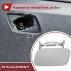 Front Left Washer Nozzle Cover Cap for Audi A4 (2013–2016) 1Pcs Silver Tone
