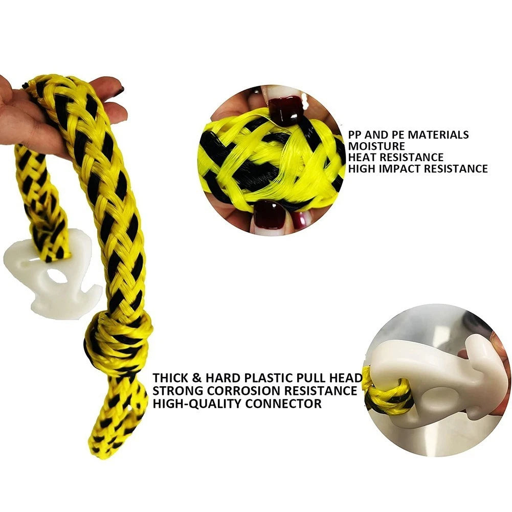 6000lb Tension Boat Tow Rope with Quick Connector for Various Water Sports