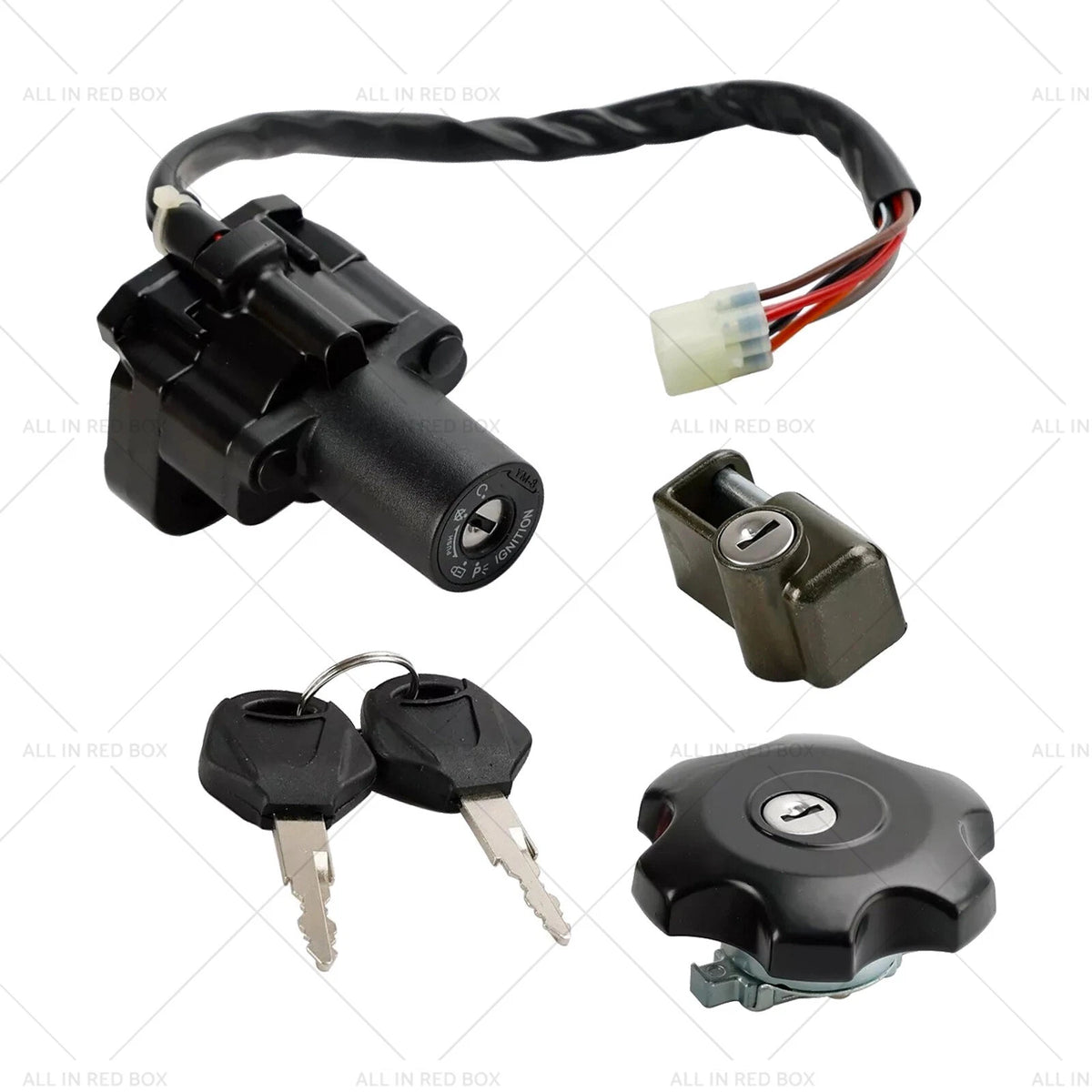 Ignition Switch Fuel Cap Seat Lock Set for Suzuki DR650 DR650SE (1996–2022)