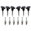 Set of 6 Ignition Coils & Denso Platinum TT Spark Plugs for Audi A6 Allroad (2000–2005)