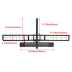Bike Hitch Carrier Rack for Motorcycle Scooter (500 lbs Capacity)