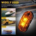10pcs 2.5" Amber LED Clearance Side Marker Lights for Trucks RVs (US)