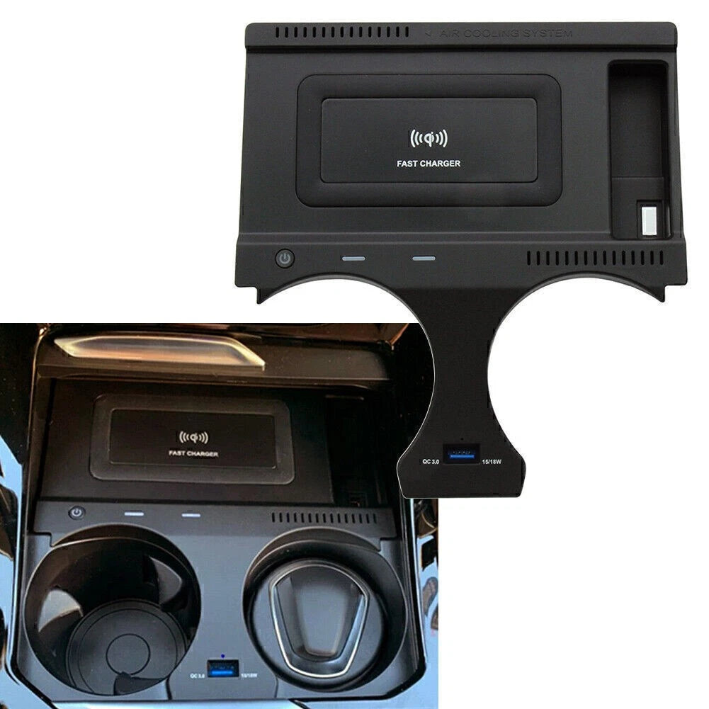 Wireless Console Storage Box Charger for BMW X3 X4 G01 G02 (2018–2021)