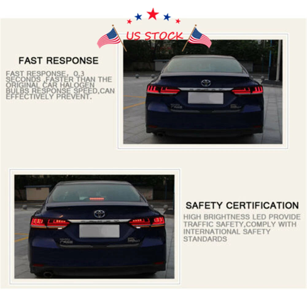 Pair LED Tail Lamps for Toyota Camry (2018-2020)