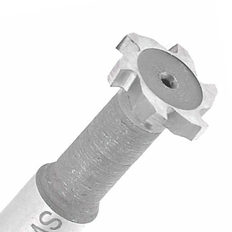 6 Flutes T Slot End Mill Cutting Tool 16mm Diameter HSS (60mm Length)
