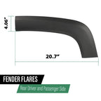 Set of 2 Rear Wheel Molding Fender Flares for Jeep Renegade (2015–2023)