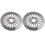 2X 11.8" Polished Front Brake Rotor Disc for