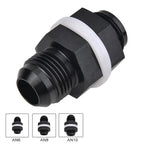 Black AN8 Flare Fuel Cell Bulkhead Fitting with Washer for Car Model