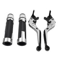 Silver Extendable Brake Clutch Levers Grip Set for Suzuki GSXR1000 (2001-2023)