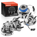 Set of 4 Wheel Hub and Bearing Assembly with ABS Sensor for Chevy