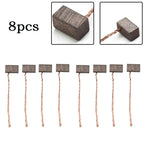 8pcs Carbon Fiber Brushes for Fan/Blower/Windshield Wiper Motor 6x6x10mm