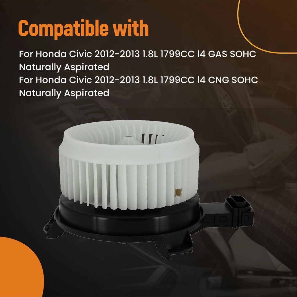 HVAC Heater Blower Motor w/Fan for Honda Civic (2012–2013) 79311TR0A01 80030TR0305