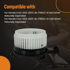 HVAC Heater Blower Motor w/Fan for Honda Civic (2012–2013) 79311TR0A01 80030TR0305