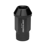 Set of 4 Open End M12x1.5 44mm Tall Black Aluminum Lug Nuts for JDM Rims