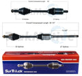 Set of 2 Front CV Axle Shafts for BMW F15 F16 X5 X6 (2014–2019)