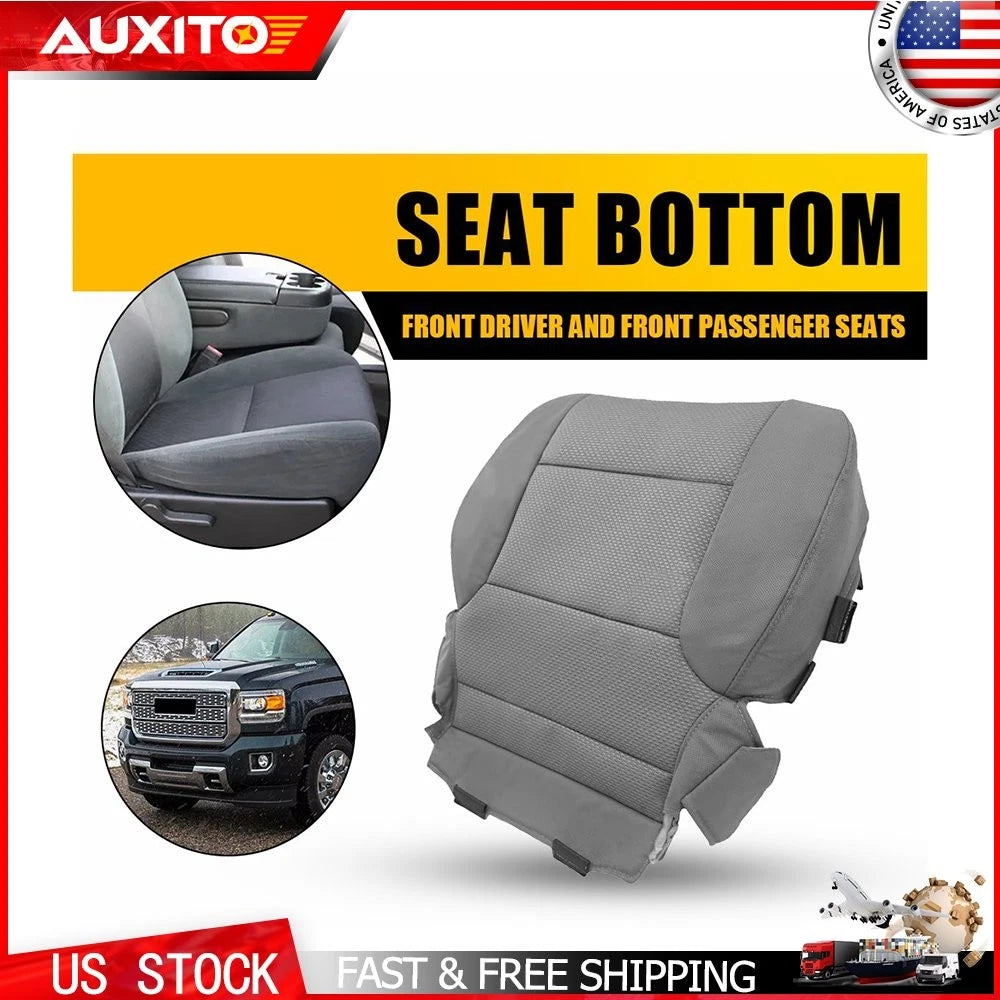 Driver Bottom Cloth Seat Cover for Chevy Silverado 1500 2500HD (2014–2019)