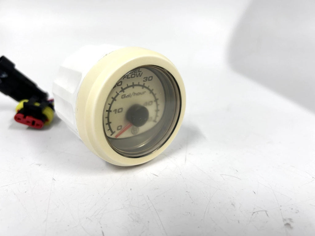 2X White Hour Fuel Flow Gauge for Mercury (79-879912K11, SC100)