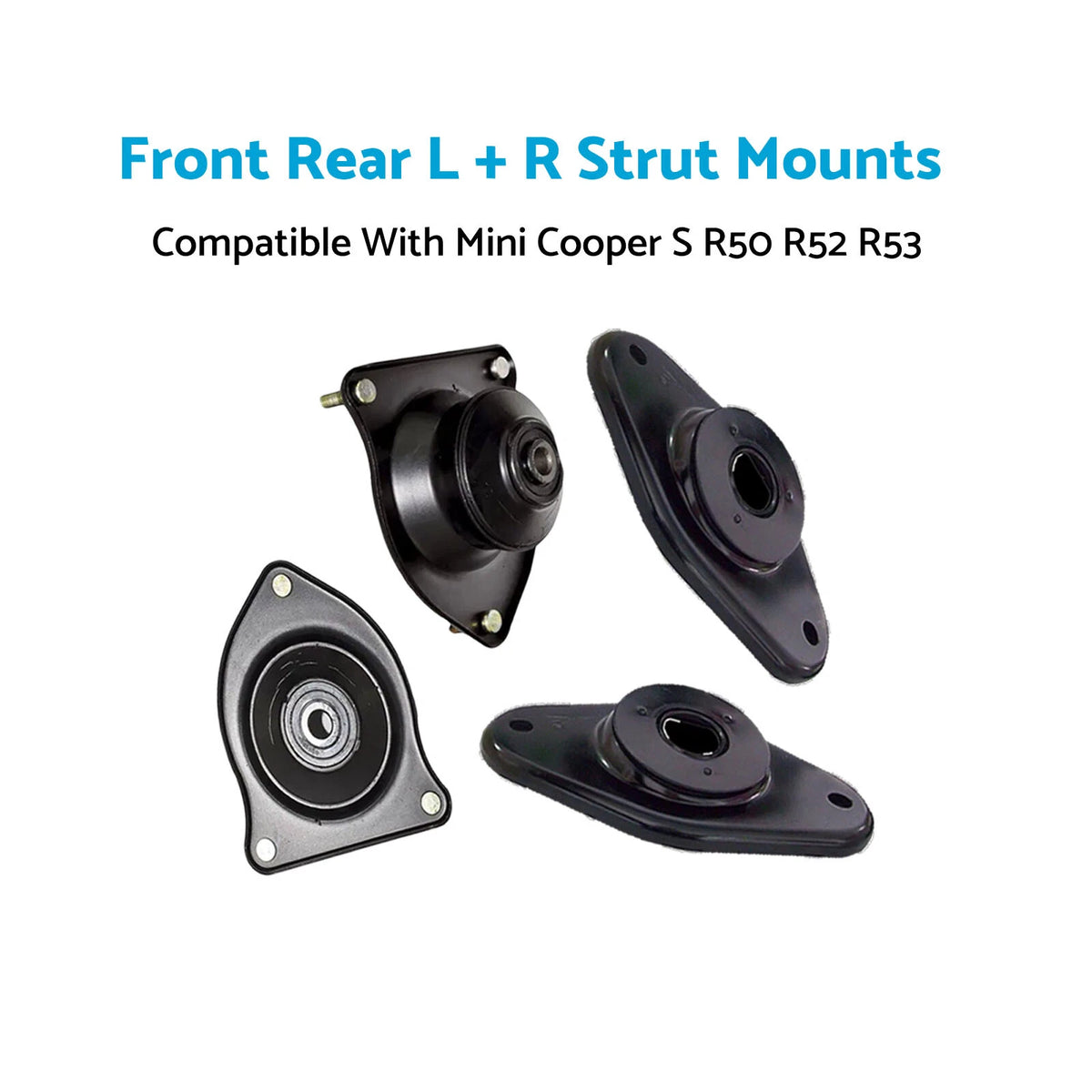 Set of 4 Strut Mounts for Mini Cooper S R50 (2002–2006) 31306759498
