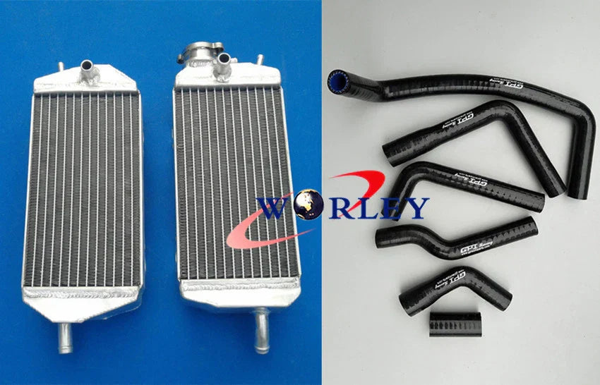Aluminum Radiator & Hose for Gas Gas MX/SM/EC 125/200/250/300 (2007-2013)