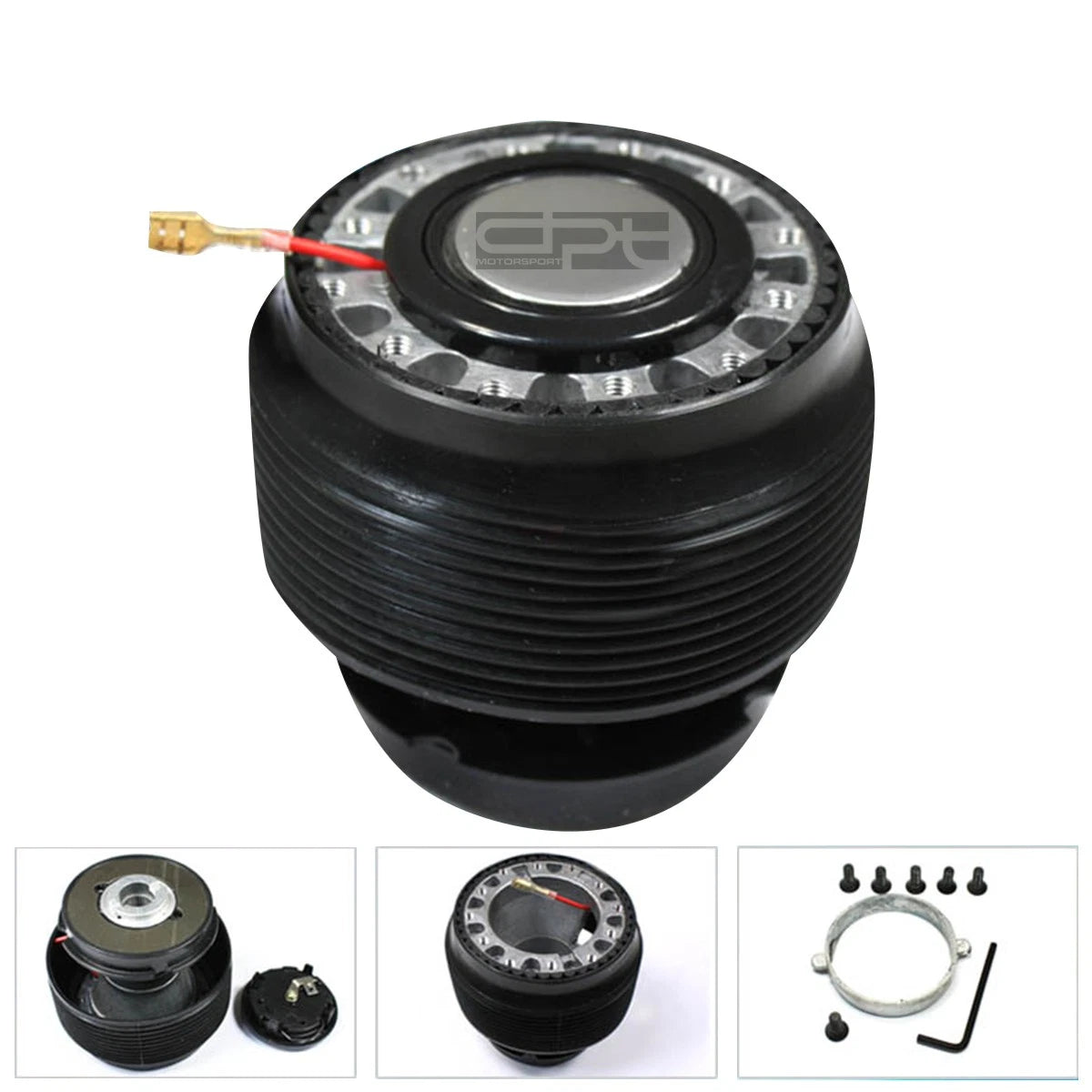 Steering Wheel Hub Adapter + Horn Button for Honda Civic CRX/CR-X, Acura Integra