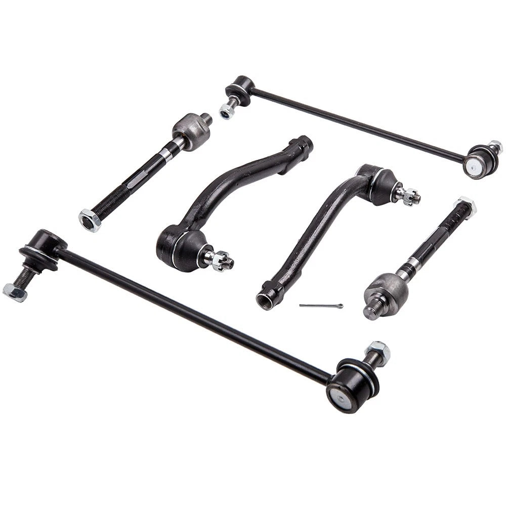 Set of 8 Front Lower Control Arms & Tie Rods for Hyundai Santa Fe (2007–2012)